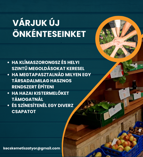 önkéntes kerestetik